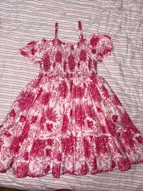 Joie Pink Floral Smocked Sundress for Girls